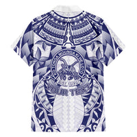 Personalised Tonga Queen Salote College Family Matching Tank Maxi Dress and Hawaiian Shirt Centenary White Version