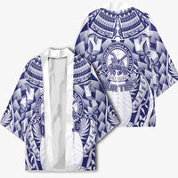 Personalised Tonga Queen Salote College Kimono Centenary White Version