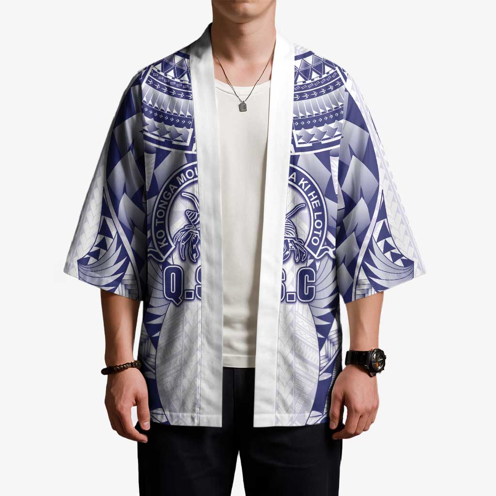Personalised Tonga Queen Salote College Kimono Centenary White Version