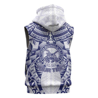 Personalised Tonga Queen Salote College Sleeveless Hoodie Centenary White Version
