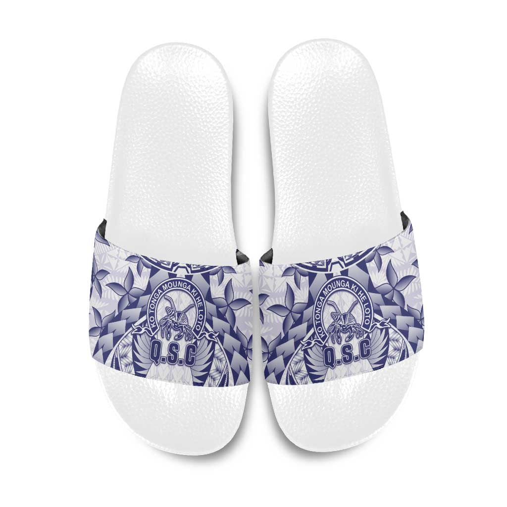 Tonga Queen Salote College Slide Sandals Centenary White Version