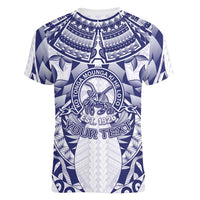 Personalised Tonga Queen Salote College Women V-Neck T-Shirt Centenary White Version