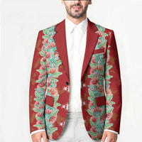 Hawaii Ohia Lehua Blazer Tropical Vibes Crimson