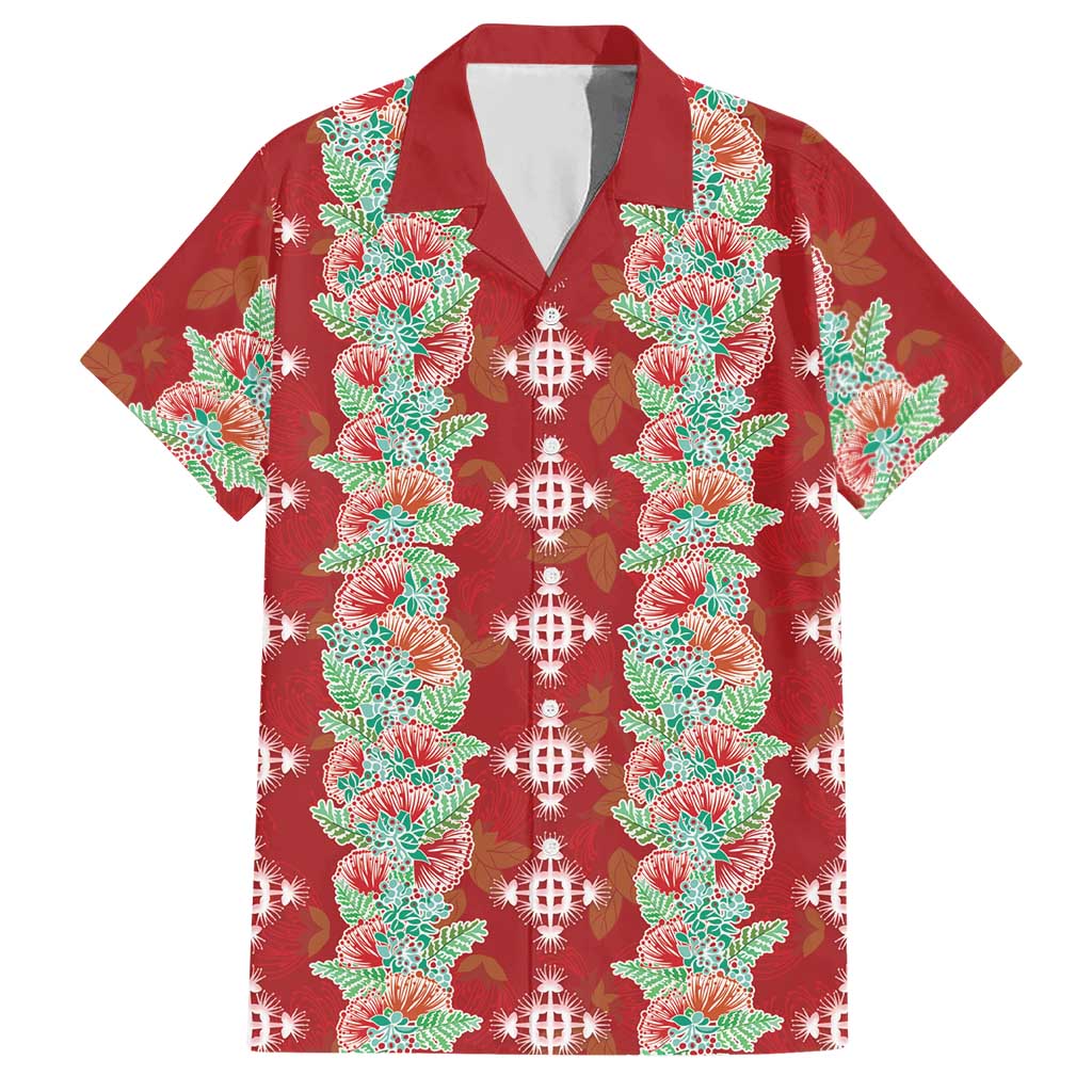 Hawaii Ohia Lehua Hawaiian Shirt Tropical Vibes Crimson LT05 Crimson - Polynesian Pride