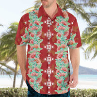 Hawaii Ohia Lehua Hawaiian Shirt Tropical Vibes Crimson LT05 - Polynesian Pride