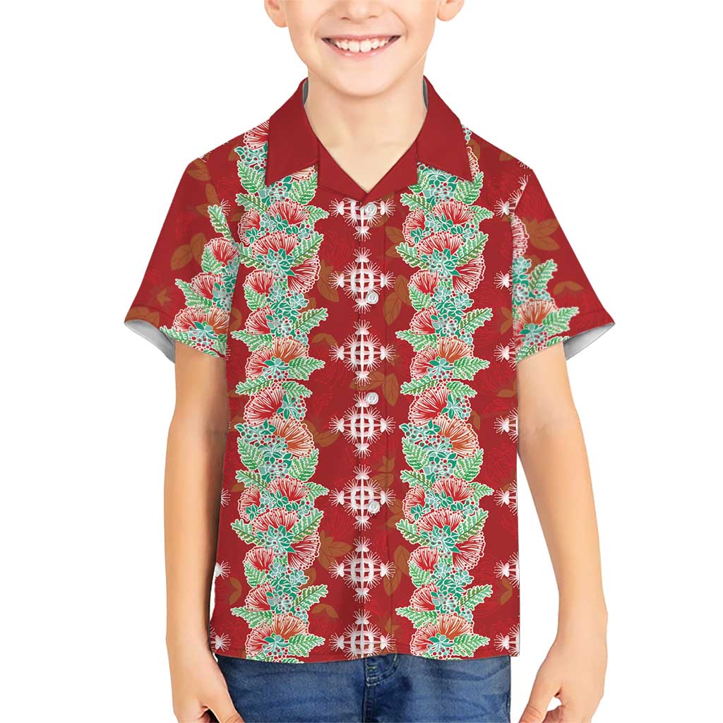 Hawaii Ohia Lehua Hawaiian Shirt Tropical Vibes Crimson LT05 - Polynesian Pride