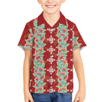 Hawaii Ohia Lehua Hawaiian Shirt Tropical Vibes Crimson LT05 - Polynesian Pride