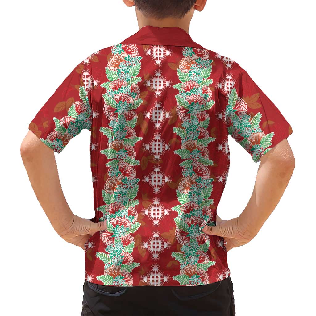 Hawaii Ohia Lehua Hawaiian Shirt Tropical Vibes Crimson LT05 - Polynesian Pride