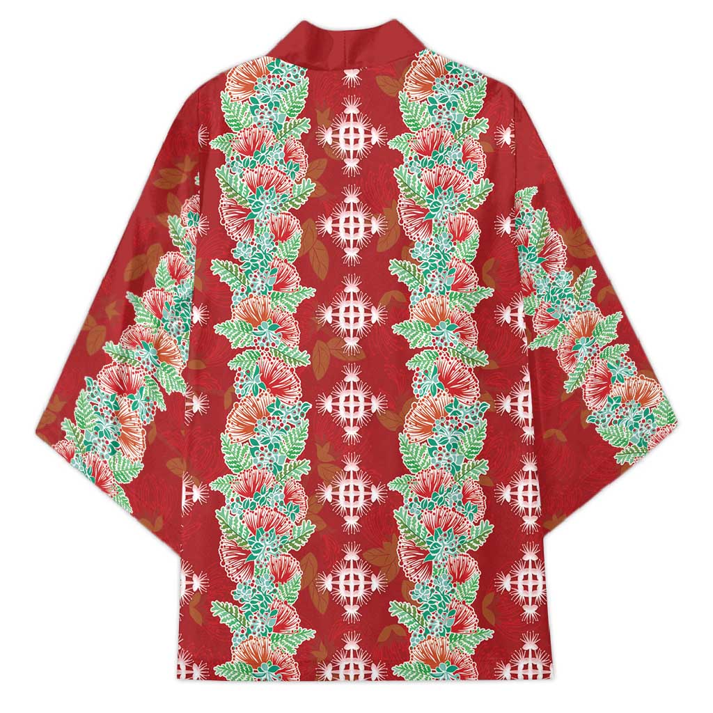 Hawaii Ohia Lehua Kimono Tropical Vibes Crimson