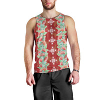 Hawaii Ohia Lehua Men Tank Top Tropical Vibes Crimson