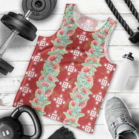 Hawaii Ohia Lehua Men Tank Top Tropical Vibes Crimson