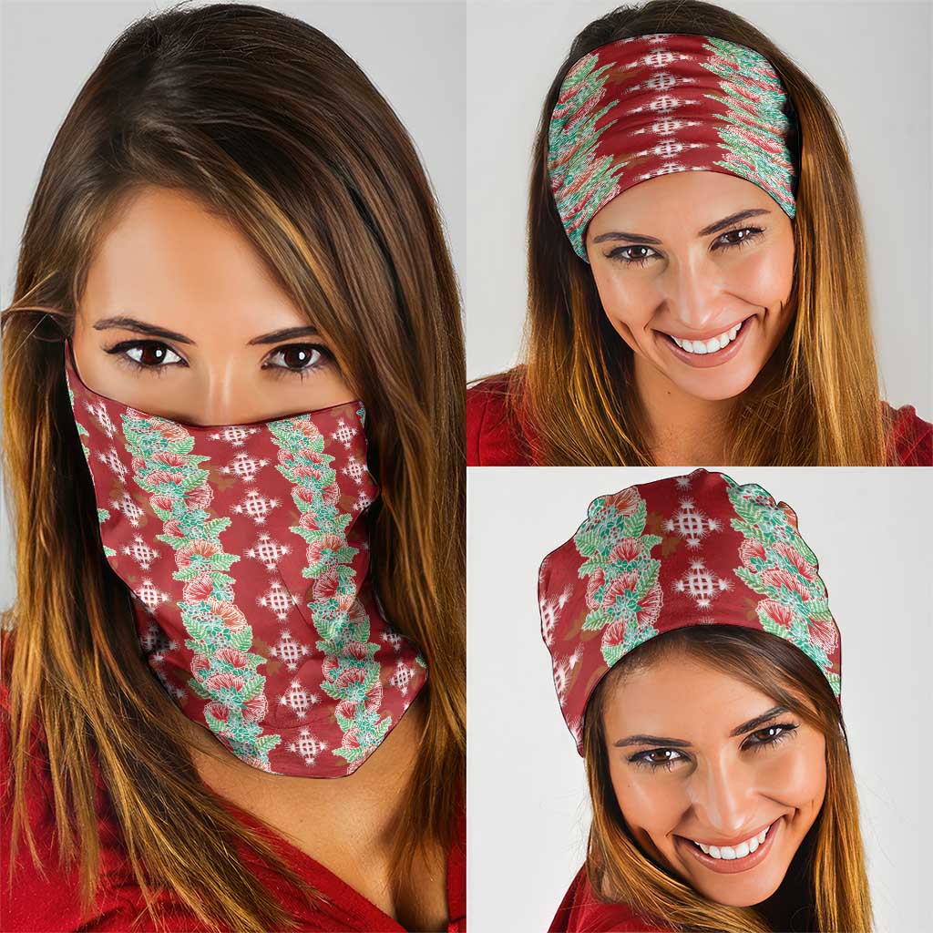 Hawaii Ohia Lehua Neck Gaiter Tropical Vibes Crimson