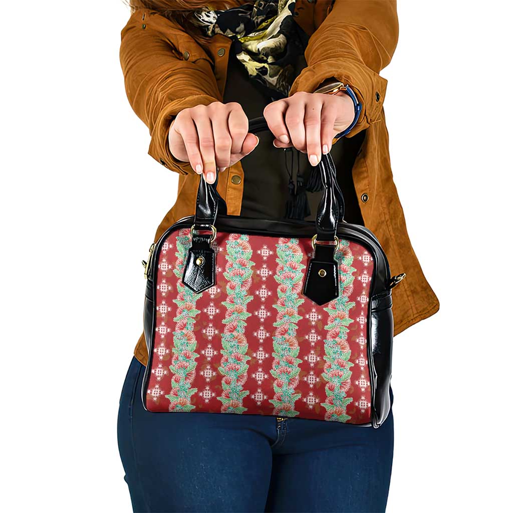 Hawaii Ohia Lehua Shoulder Handbag Tropical Vibes Crimson