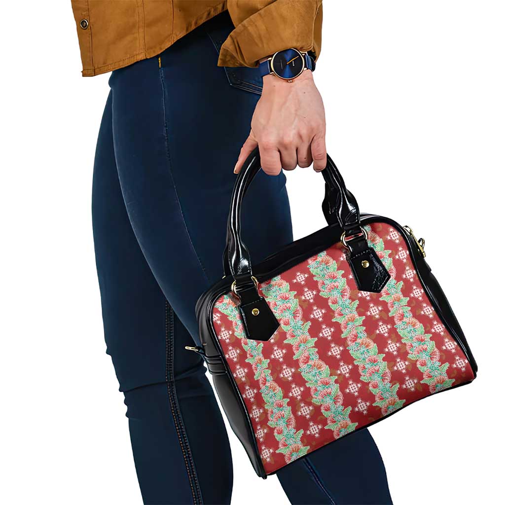 Hawaii Ohia Lehua Shoulder Handbag Tropical Vibes Crimson