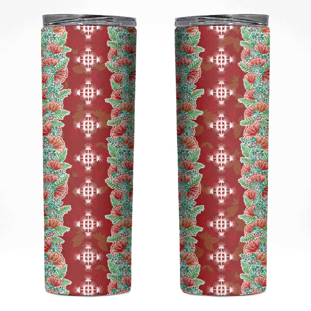 Hawaii Ohia Lehua Skinny Tumbler Tropical Vibes Crimson