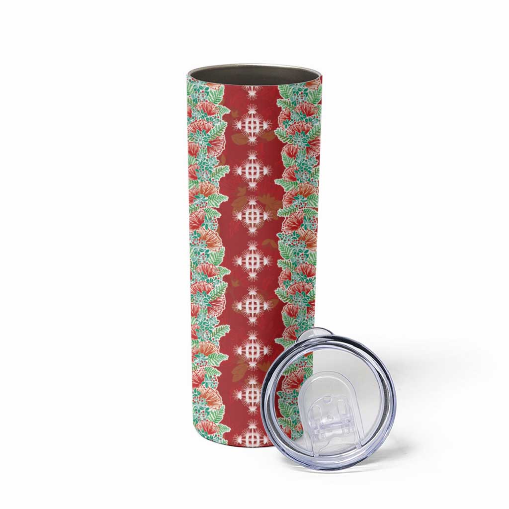Hawaii Ohia Lehua Skinny Tumbler Tropical Vibes Crimson