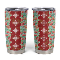 Hawaii Ohia Lehua Tumbler Cup Tropical Vibes Crimson LT05 Crimson - Polynesian Pride