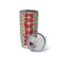 Hawaii Ohia Lehua Tumbler Cup Tropical Vibes Crimson LT05 - Polynesian Pride