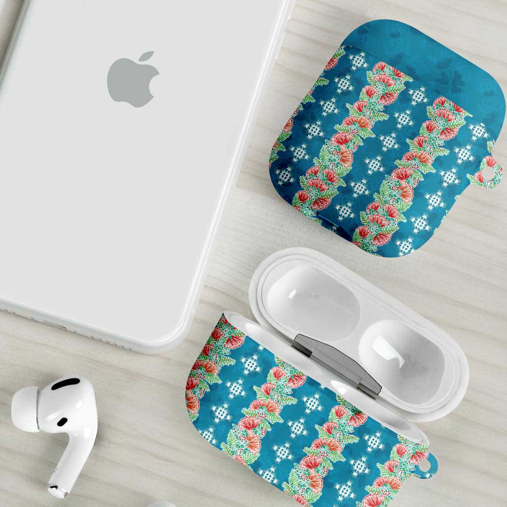 Hawaii Ohia Lehua AirPods Case Tropical Vibes Teal