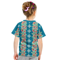 Hawaii Ohia Lehua Kid T Shirt Tropical Vibes Teal