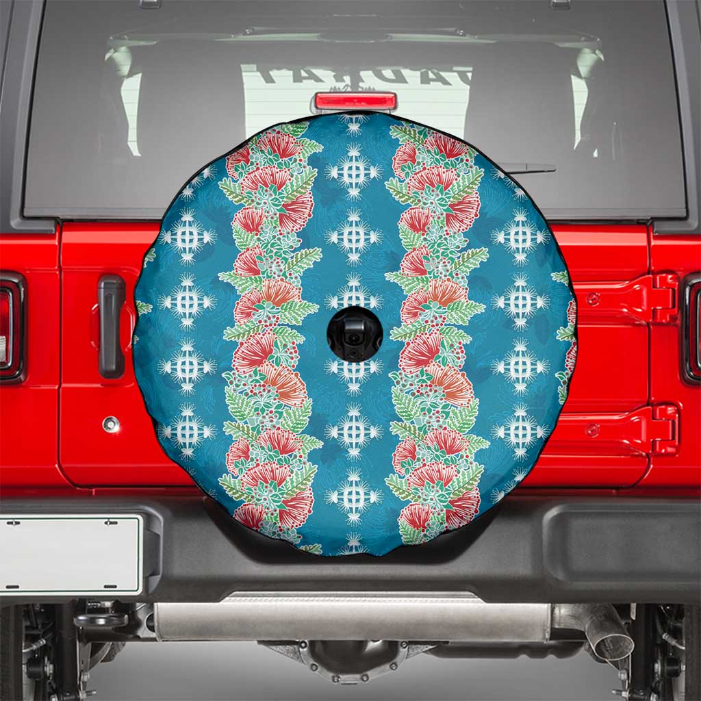 Hawaii Ohia Lehua Spare Tire Cover Tropical Vibes Teal