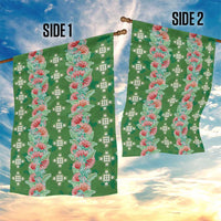 Hawaii Ohia Lehua Garden Flag Tropical Vibes Green