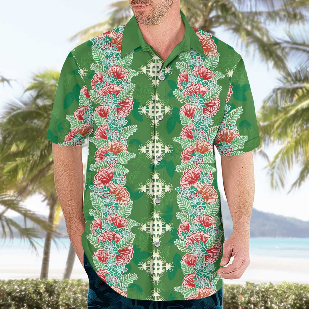 Hawaii Ohia Lehua Hawaiian Shirt Tropical Vibes Green LT05 - Polynesian Pride