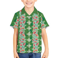 Hawaii Ohia Lehua Hawaiian Shirt Tropical Vibes Green LT05 - Polynesian Pride