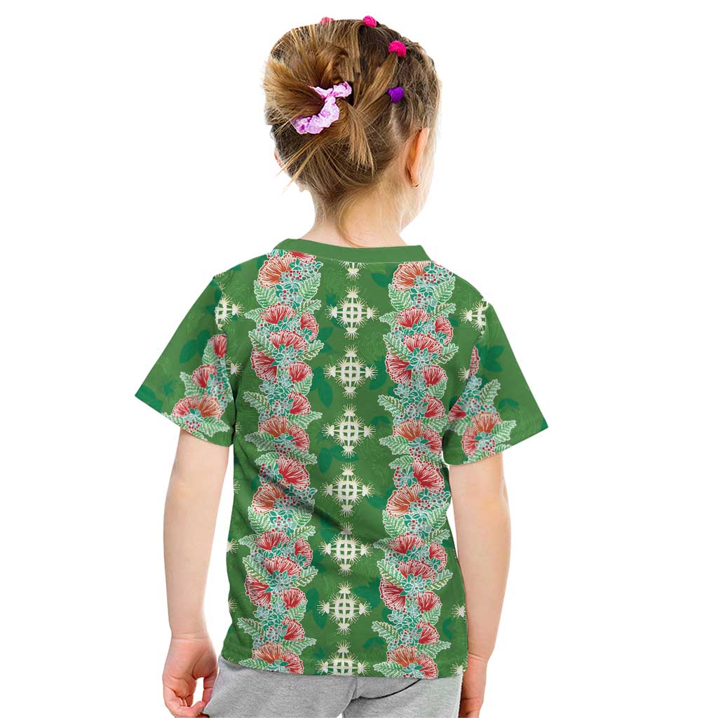 Hawaii Ohia Lehua Kid T Shirt Tropical Vibes Green