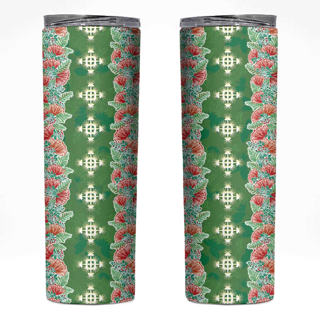 Hawaii Ohia Lehua Skinny Tumbler Tropical Vibes Green LT05 Green - Polynesian Pride