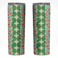 Hawaii Ohia Lehua Skinny Tumbler Tropical Vibes Green LT05 Green - Polynesian Pride