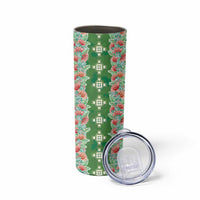 Hawaii Ohia Lehua Skinny Tumbler Tropical Vibes Green LT05 - Polynesian Pride