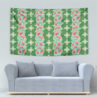 Hawaii Ohia Lehua Tapestry Tropical Vibes Green