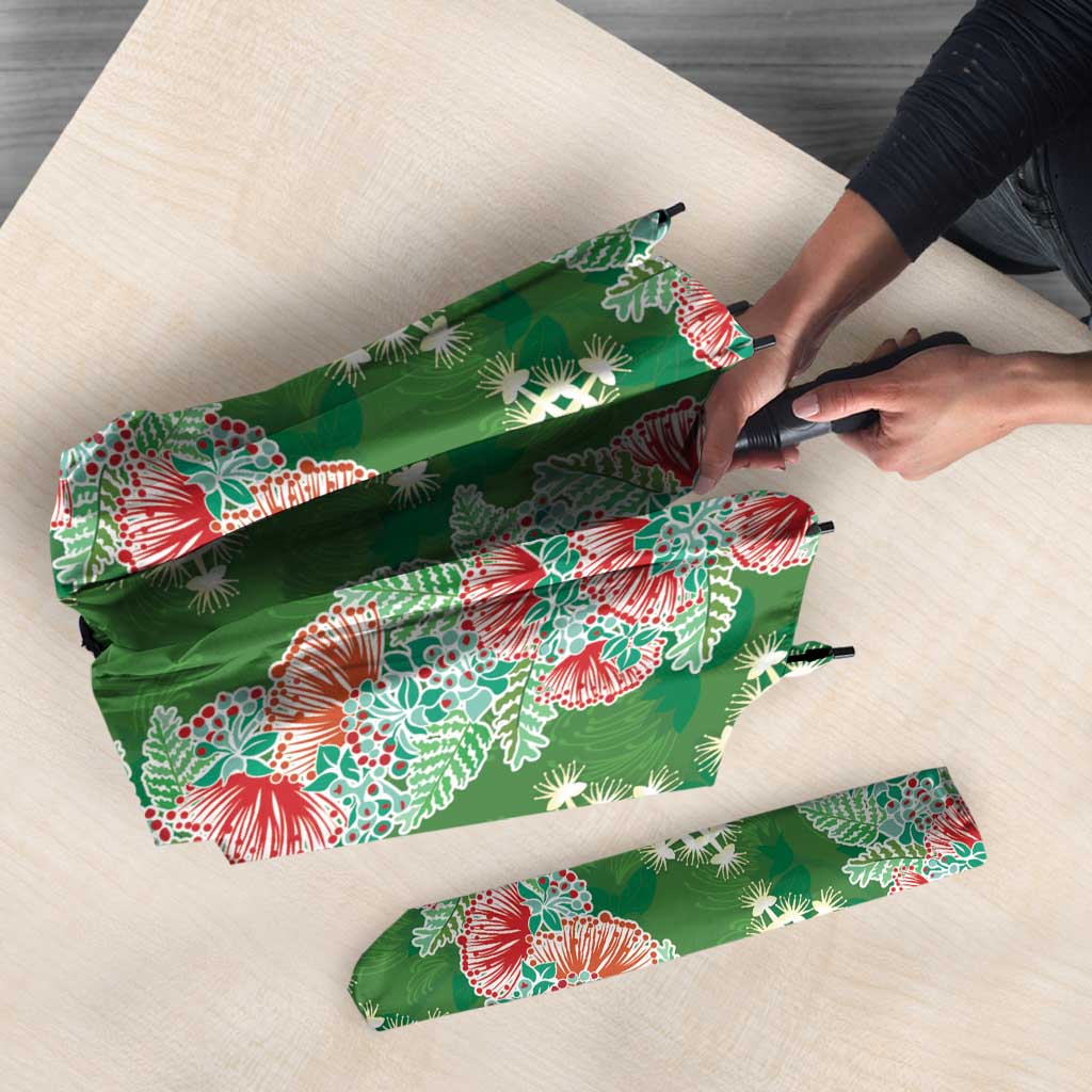 Hawaii Ohia Lehua Umbrella Tropical Vibes Green