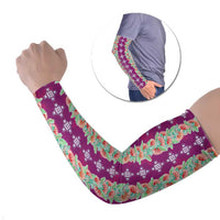 Hawaii Ohia Lehua Arm Sleeves Tropical Vibes Fuchsia