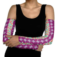 Hawaii Ohia Lehua Arm Sleeves Tropical Vibes Fuchsia