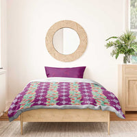 Hawaii Ohia Lehua Bedding Set Tropical Vibes Fuchsia