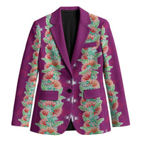 Hawaii Ohia Lehua Blazer Tropical Vibes Fuchsia