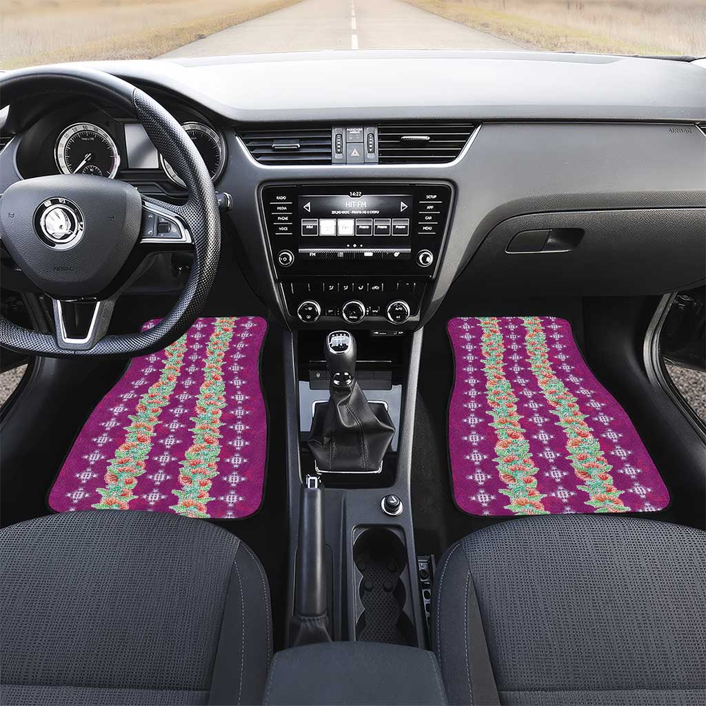 Hawaii Ohia Lehua Car Mats Tropical Vibes Fuchsia