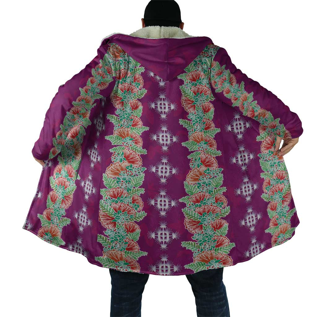 Hawaii Ohia Lehua Cloak Tropical Vibes Fuchsia