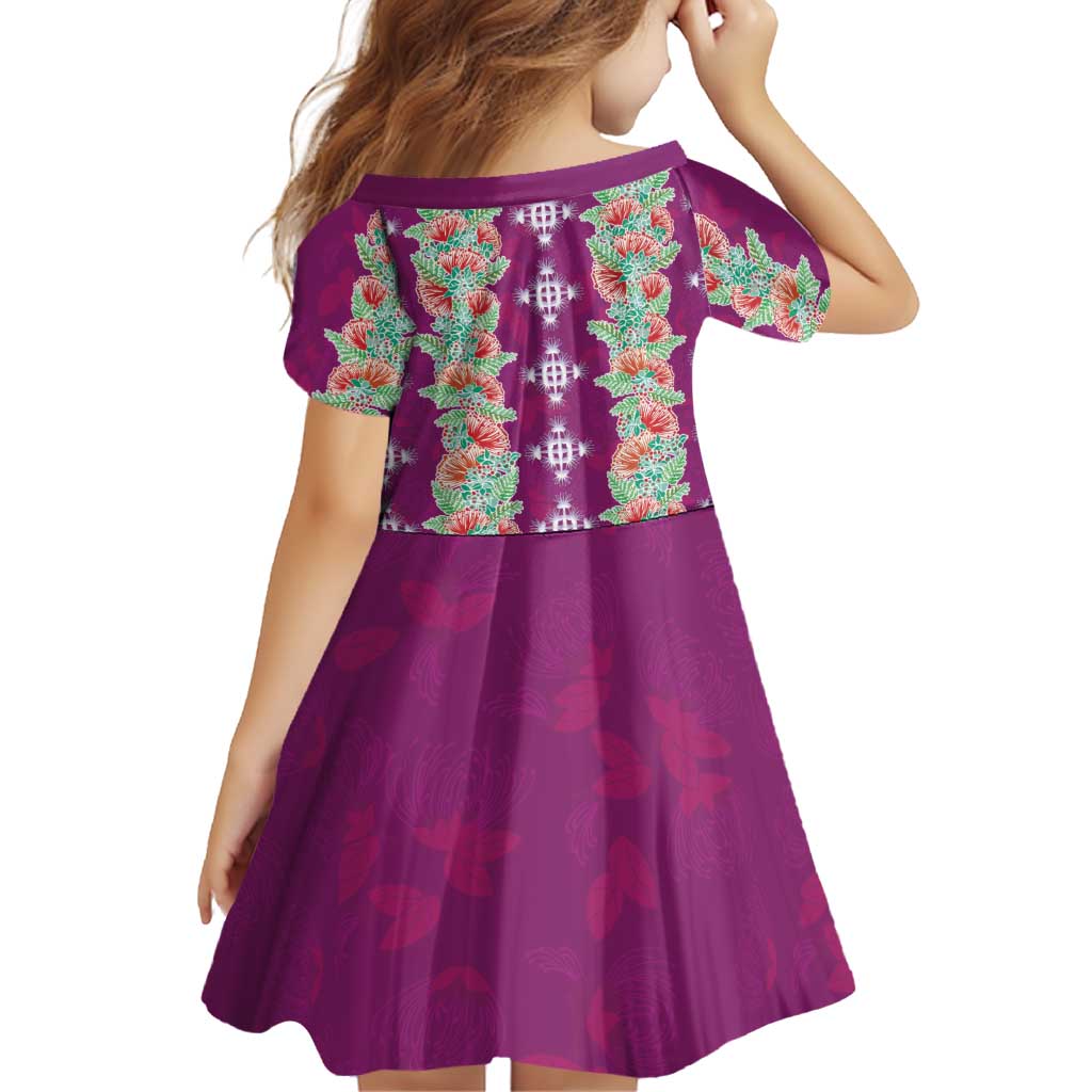 Hawaii Ohia Lehua Family Matching Off Shoulder Short Dress and Hawaiian Shirt Tropical Vibes Fuchsia