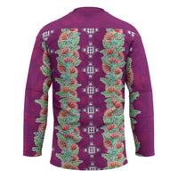 Hawaii Ohia Lehua Hockey Jersey Tropical Vibes Fuchsia LT05 - Polynesian Pride