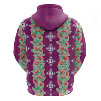 Hawaii Ohia Lehua Hoodie Tropical Vibes Fuchsia LT05 - Polynesian Pride