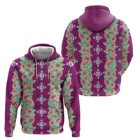 Hawaii Ohia Lehua Hoodie Tropical Vibes Fuchsia LT05 - Polynesian Pride