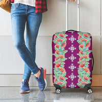 Hawaii Ohia Lehua Luggage Cover Tropical Vibes Fuchsia LT05 - Polynesian Pride