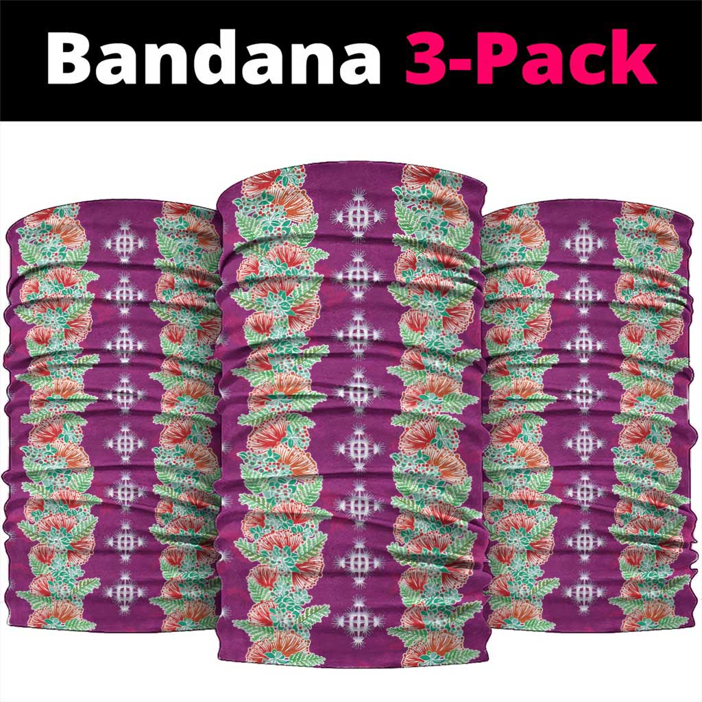 Hawaii Ohia Lehua Neck Gaiter Tropical Vibes Fuchsia