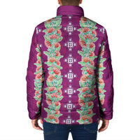 Hawaii Ohia Lehua Padded Jacket Tropical Vibes Fuchsia