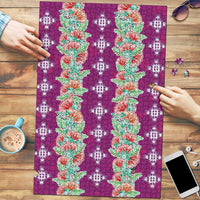 Hawaii Ohia Lehua Puzzle Tropical Vibes Fuchsia