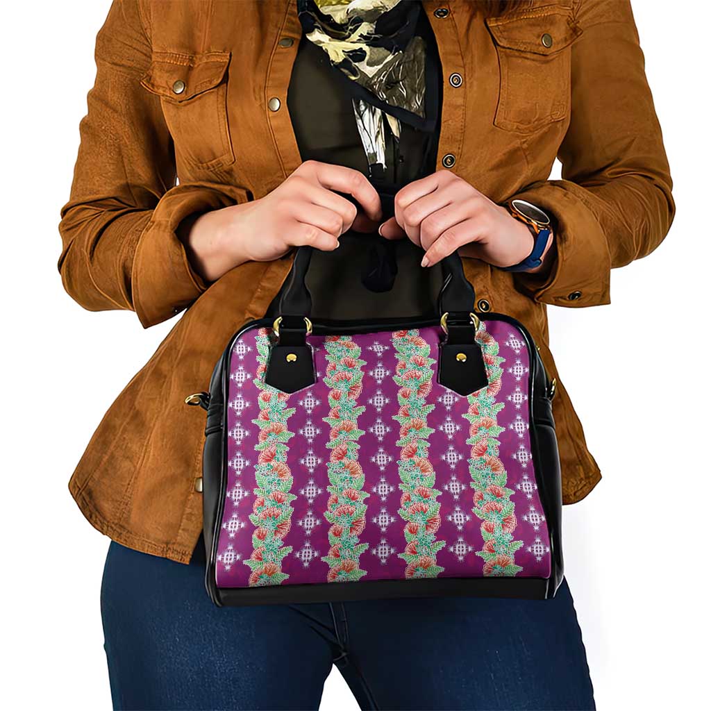 Hawaii Ohia Lehua Shoulder Handbag Tropical Vibes Fuchsia