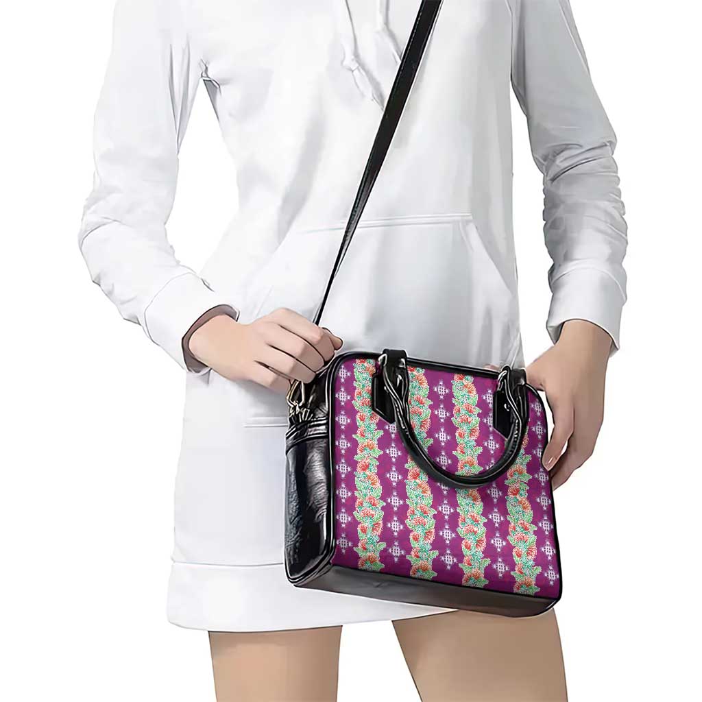 Hawaii Ohia Lehua Shoulder Handbag Tropical Vibes Fuchsia